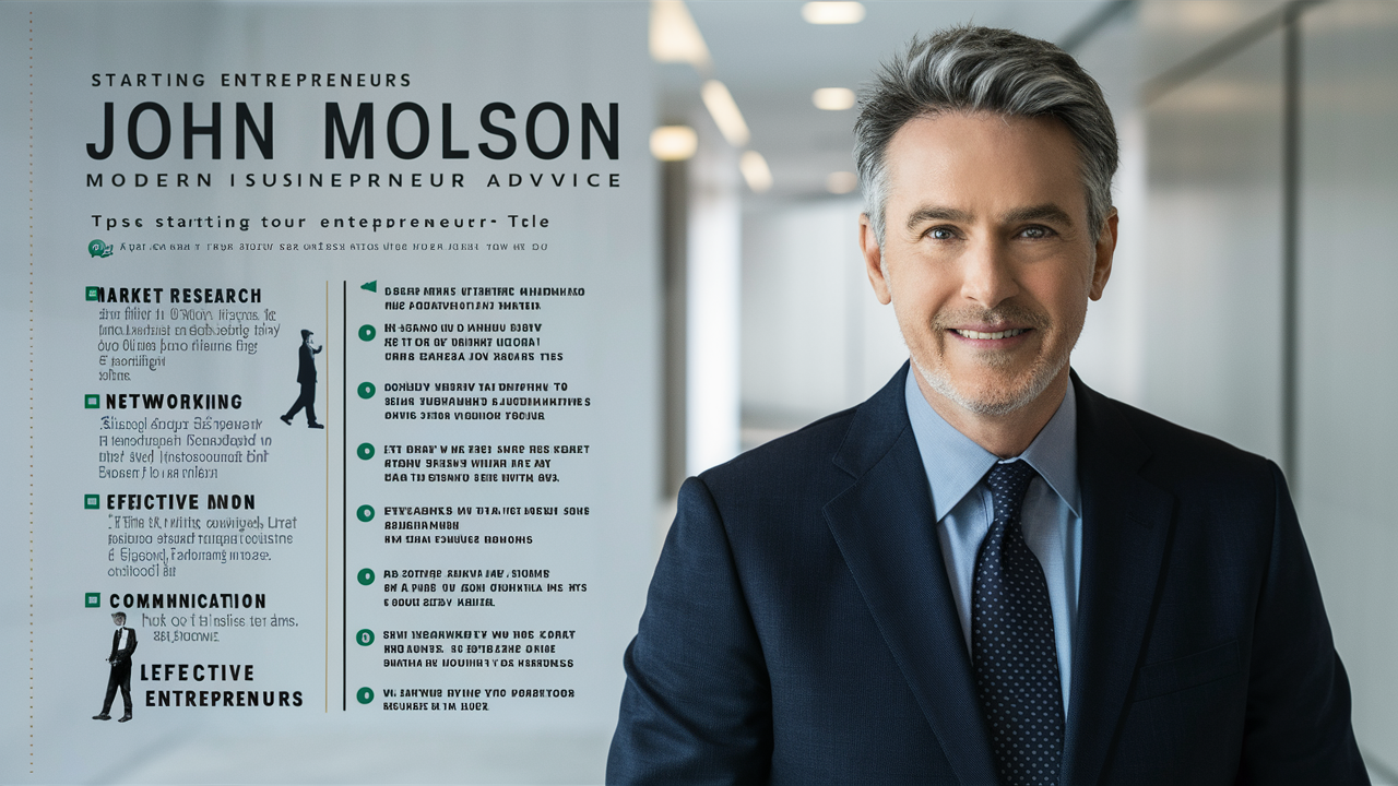 john molson business advice​